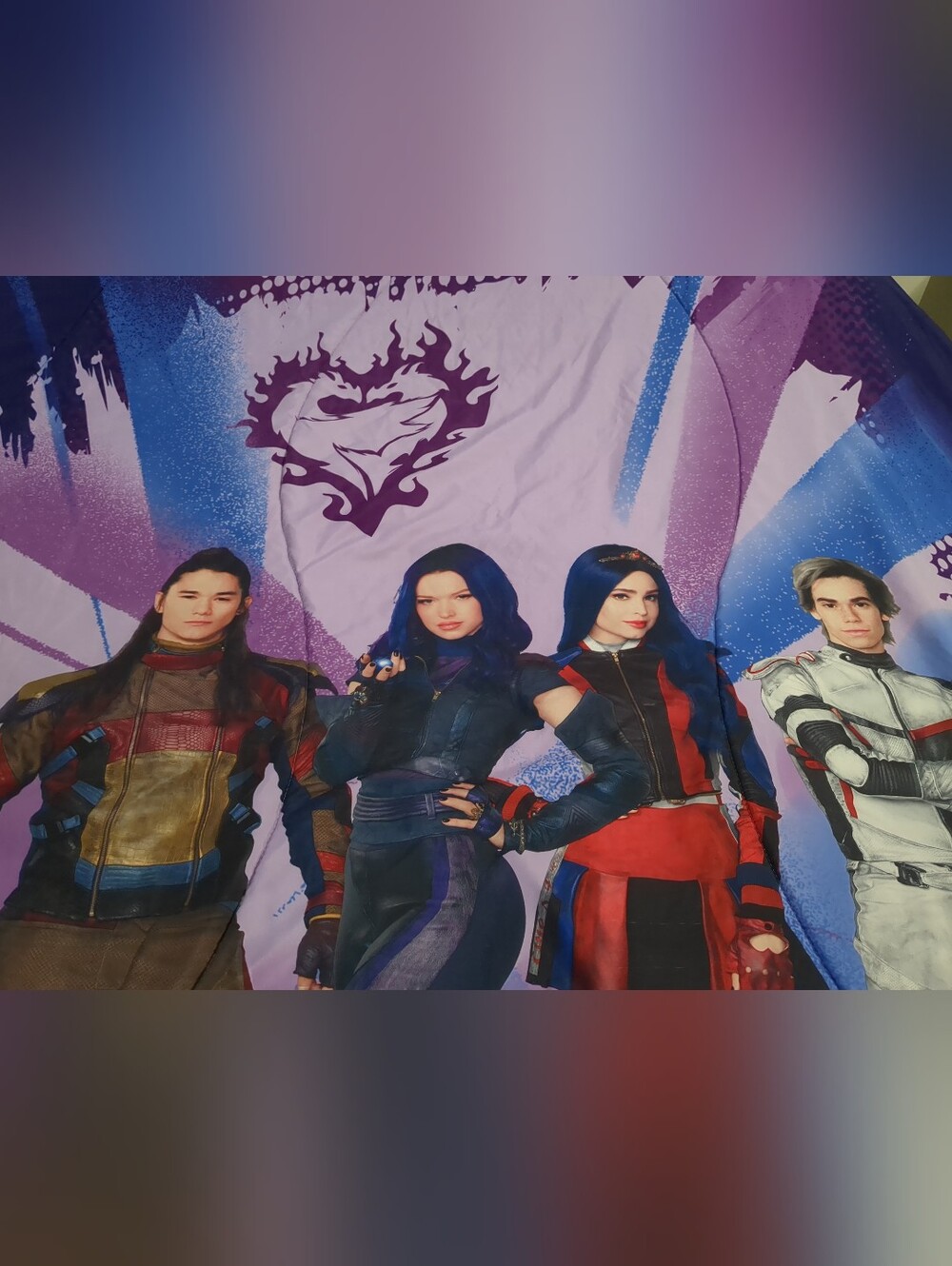 Disney Descendants Reversible Twin Bed Set.